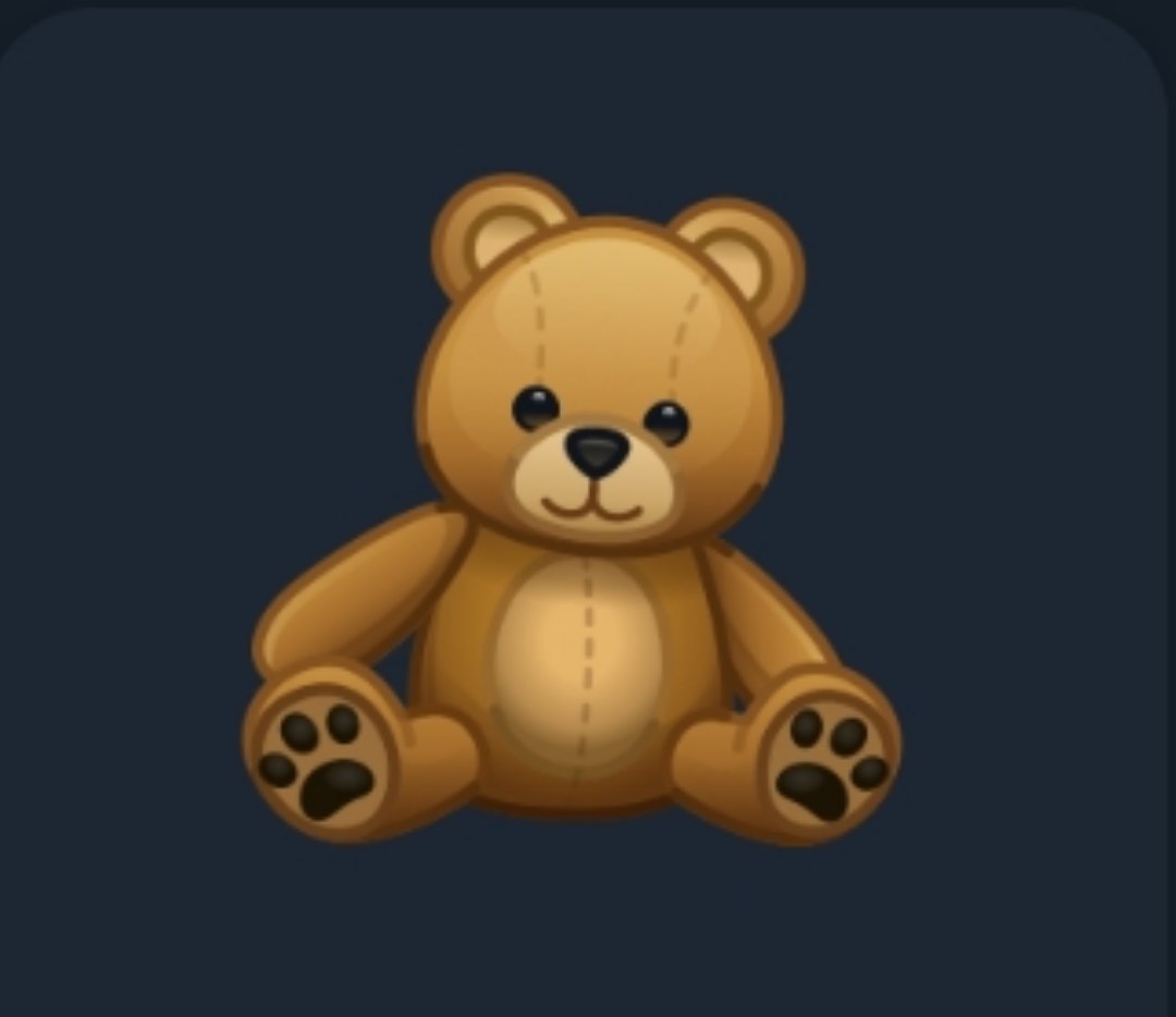 گیفت خرس عروسکی تلگرام 🧸 1 گیفت خرس عروسکی تلگرام 🧸